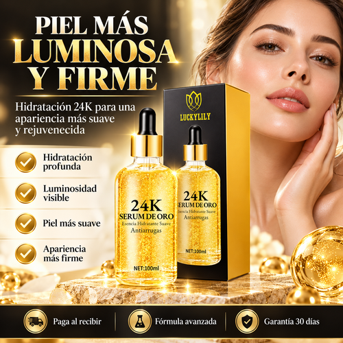 SERUM ANTIEDAD 24K GOLD: DEVUELVE EL BRILLO A TU PIEL