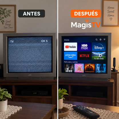 MagisTV®: Convierte cualquier televisor en Smart TV en minutos | Promo 2 EN 1